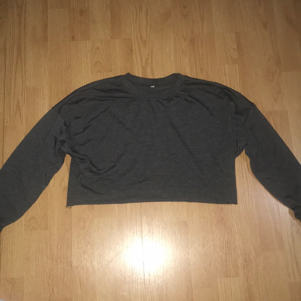 purposely ripped crop top